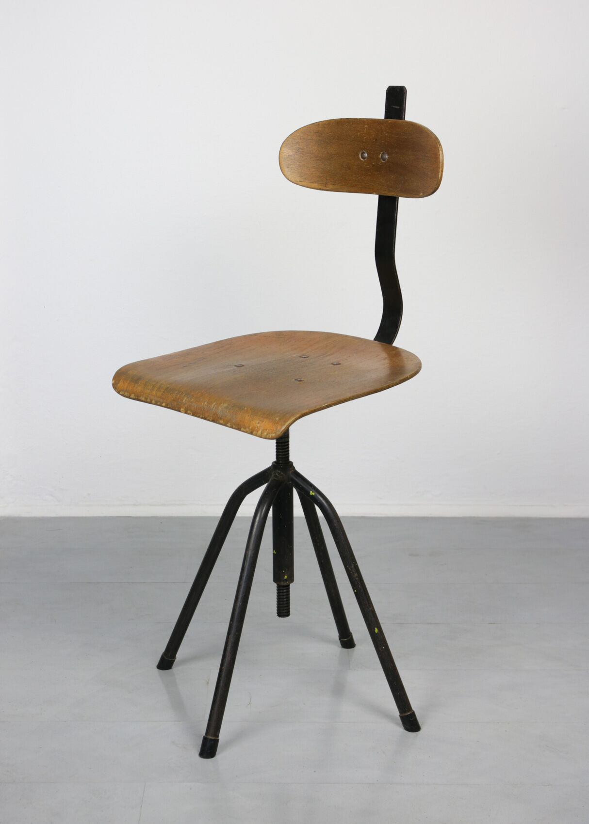 Pair of  swivel chairs industrial black, 1960s