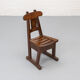 Ensemble de chaises de salle à manger brutalistes des années 1970