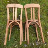 Set of 2 Bistro Chairs Stamped Stella 1950s