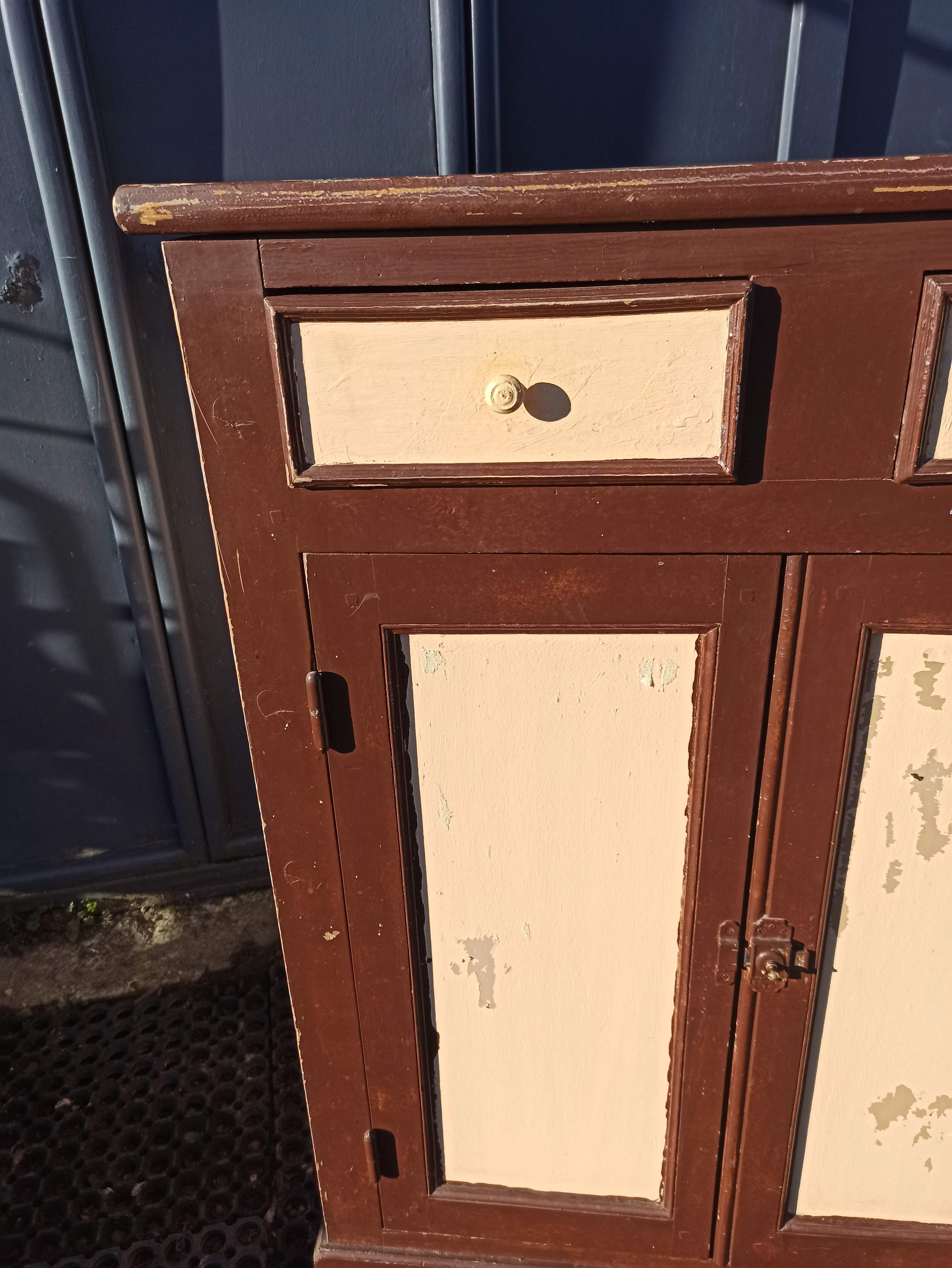 Low Parisian buffet Solid support height two doors 2 drawers