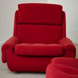 Complete red salon jitona style atlantis space age 1970