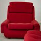 Complete red salon jitona style atlantis space age 1970