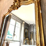 Old mirror with pediment nineteenth