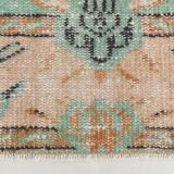 3x10 Light Green & Cream Antique Vintage Runner Rug, 80x296Cm