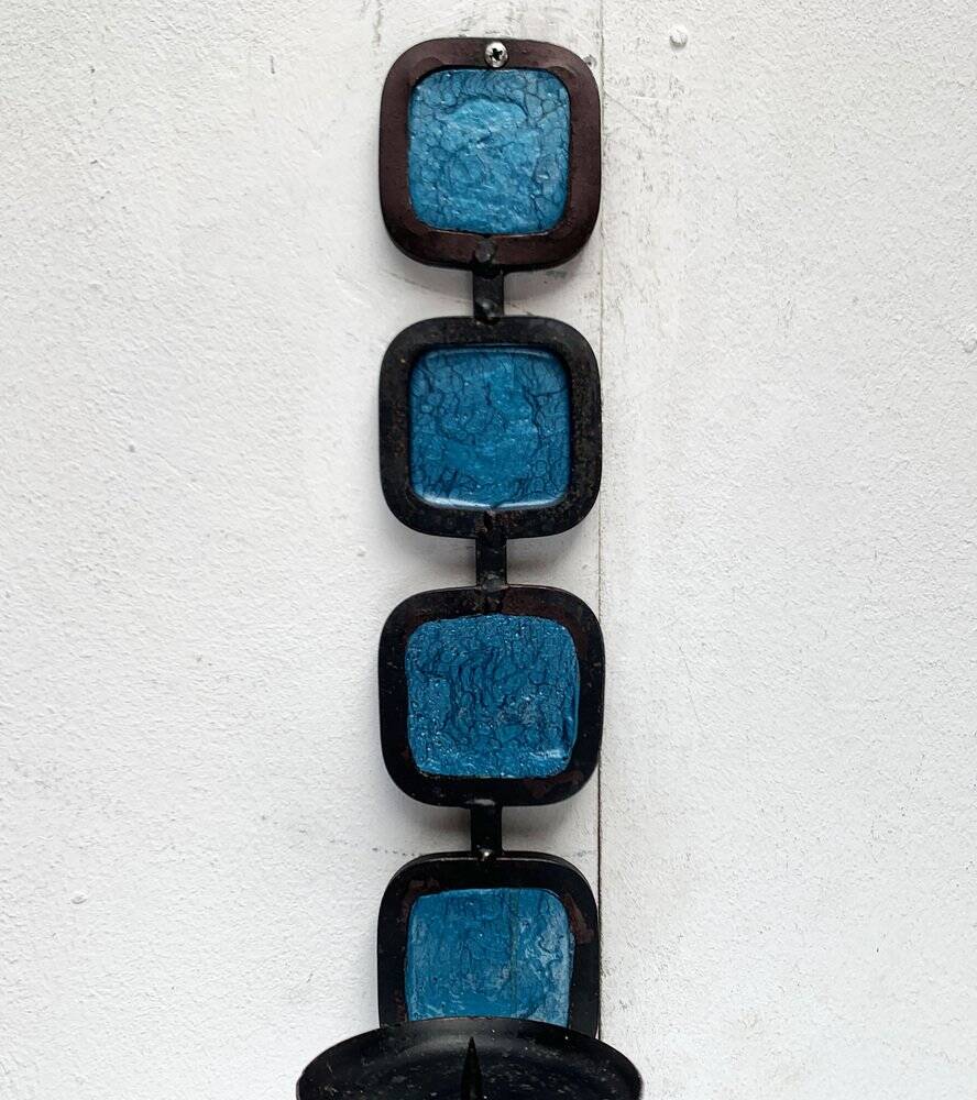 Bougeoir mural danois brutaliste du milieu du siècle de Fema, années 1960