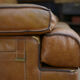 Contemporary brown vintage leather sofa