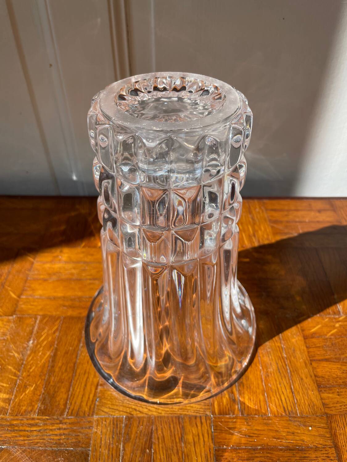 Crystal tulip vase