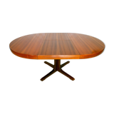 Extendable round dining table, teak, 1960