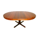 Extendable round dining table, teak, 1960