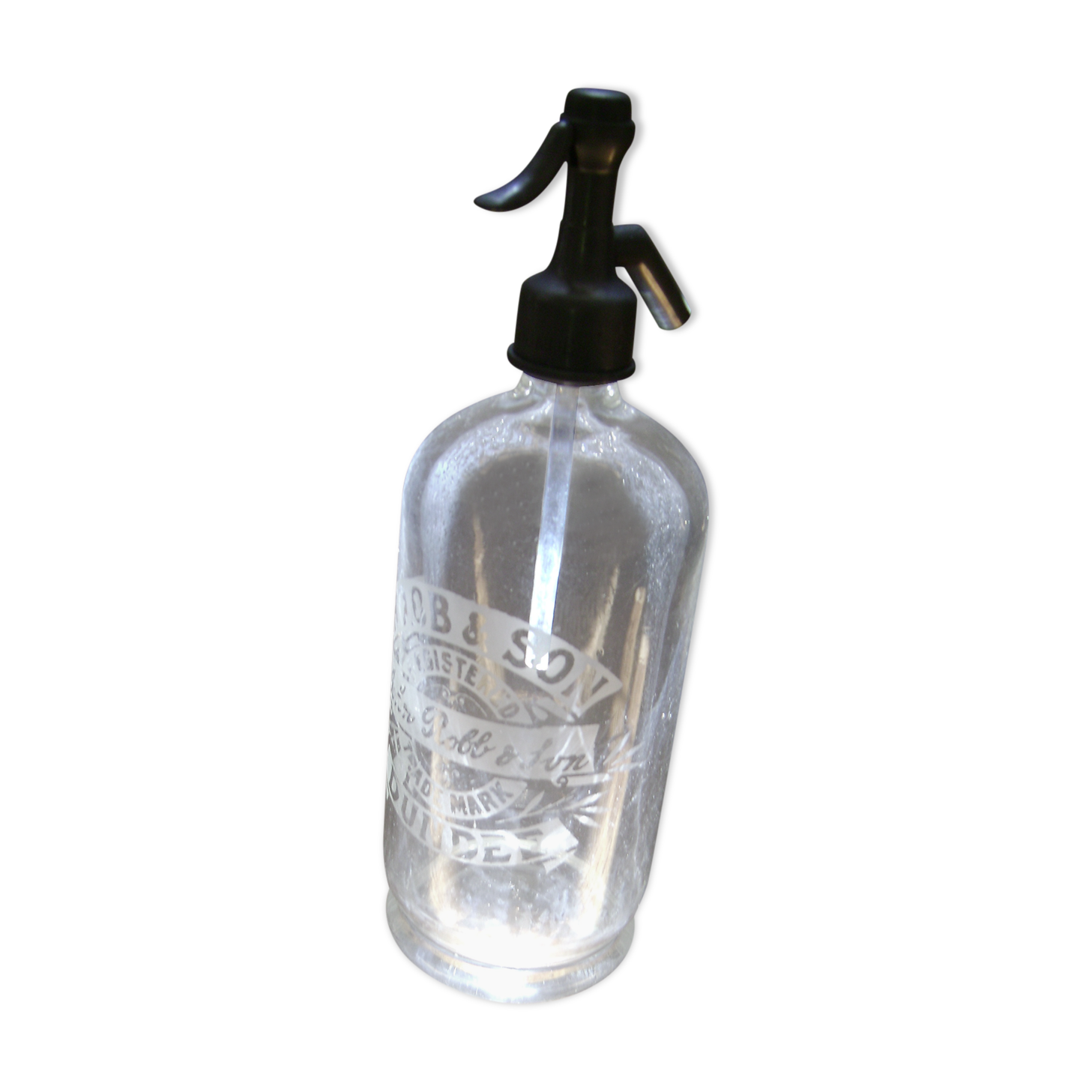 Vintage English siphon bottle