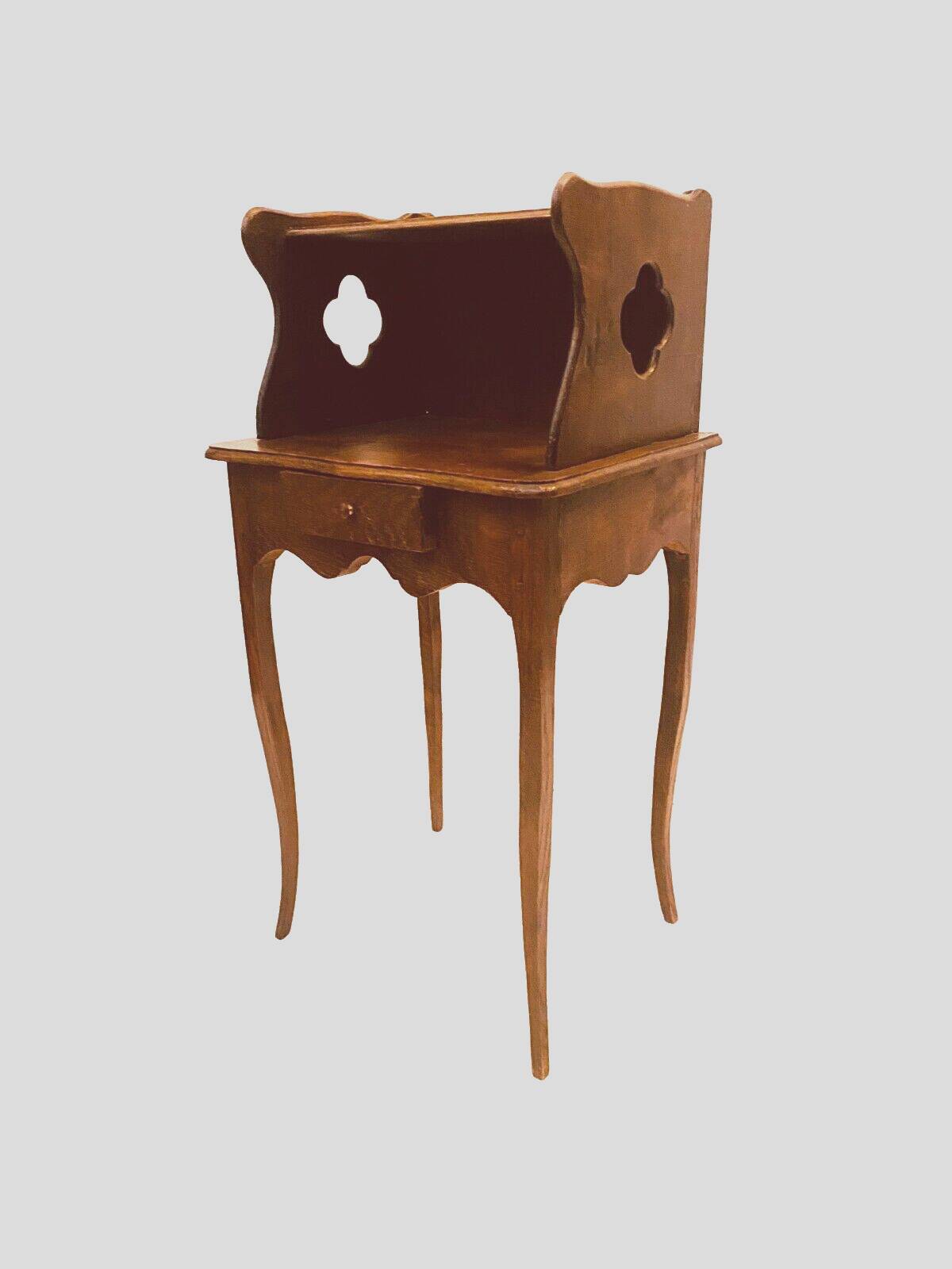 Louis XV style bedside table in solid oak 19th century