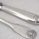Christofle Vendôme Shell, 62-piece cutlery set, silver-plated knives.