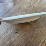 Large serving or presentation dish in beige ceramic - vintage