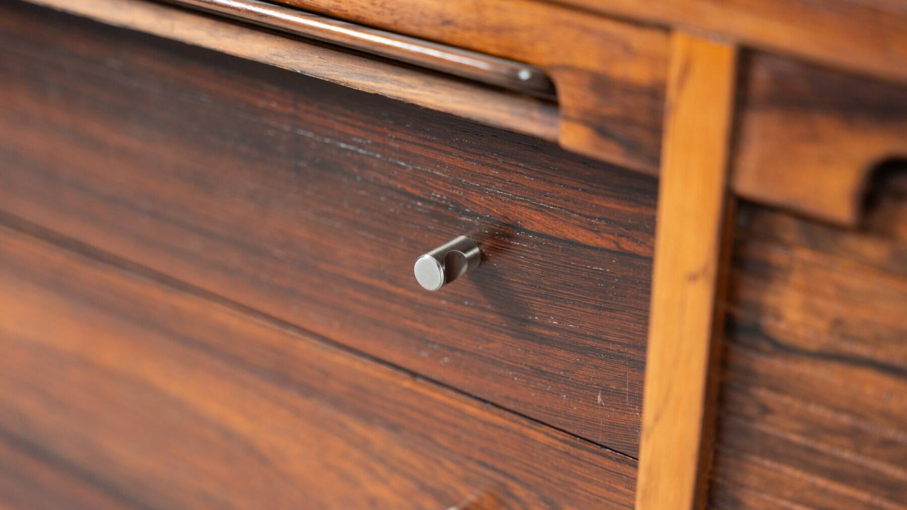 Mid-century modern storage furniture in the style of Gianfranco Frattini, Italy, 1960s.