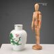 Antique Meissen vase in Asian style, Germany, 20th century.