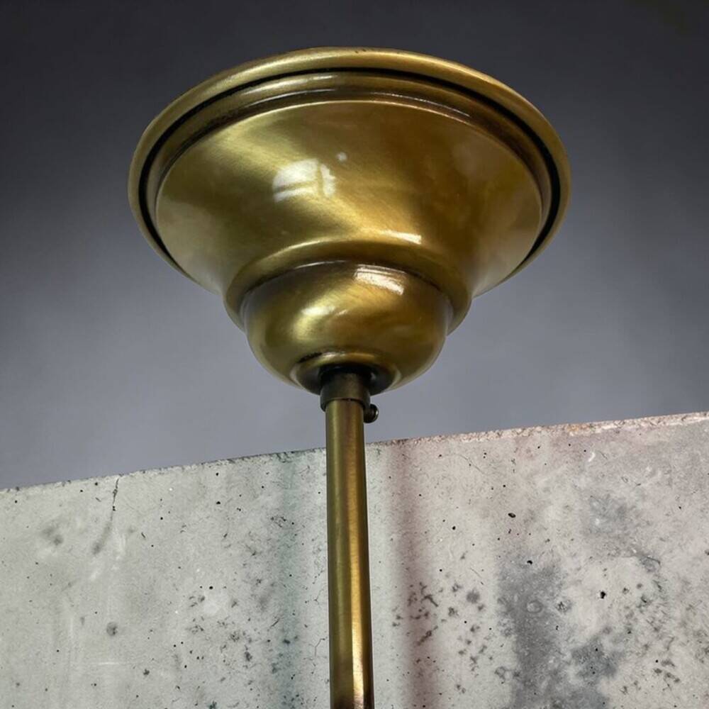 Large red art glass statement pendant