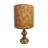 Vintage brass Hollywood Regency table lamp 1960