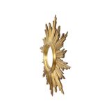 Large Wooden Sun Mirror Sunburst Deknudt Gold Leaf 70cm