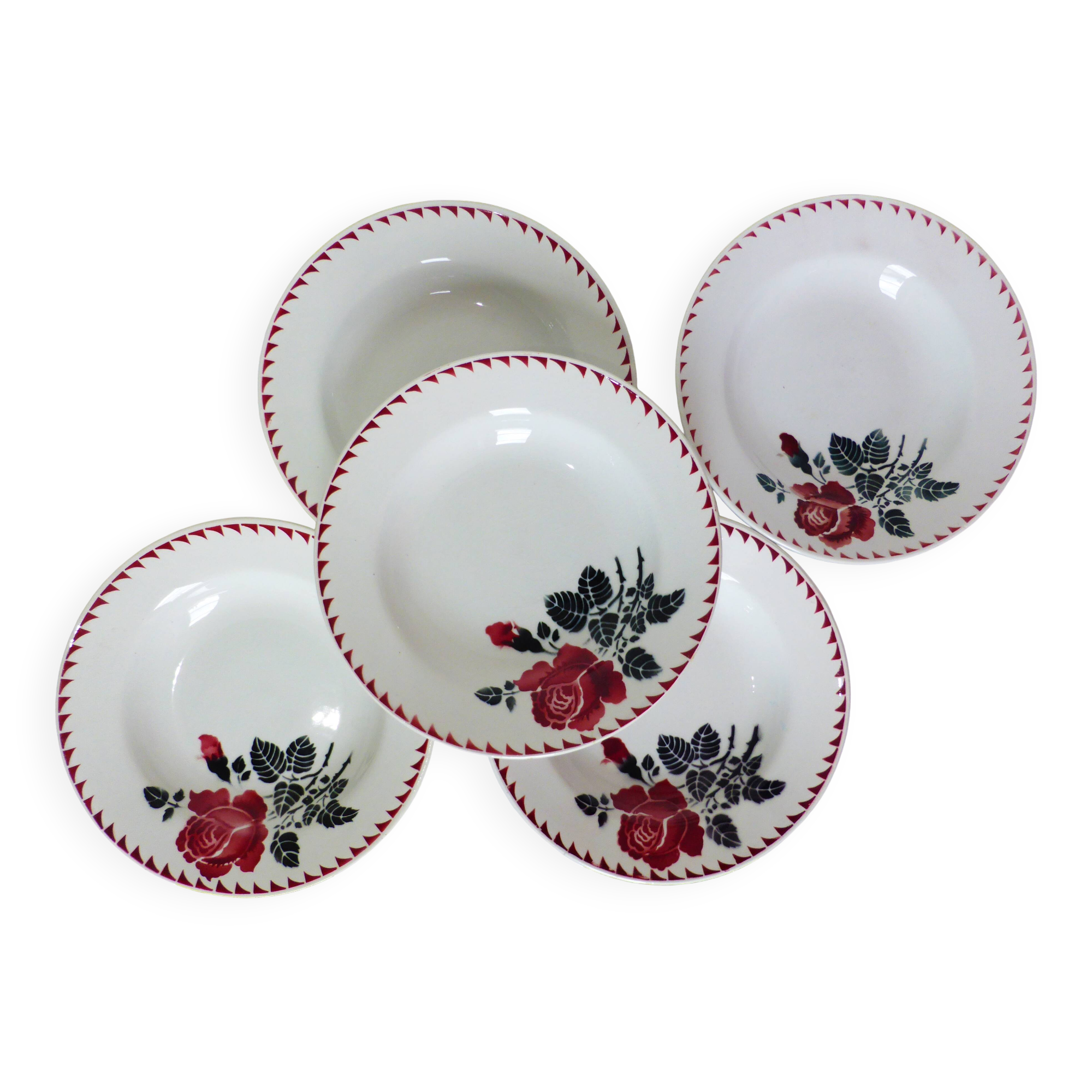 5 soup plates from St Amand Café Mars 210428