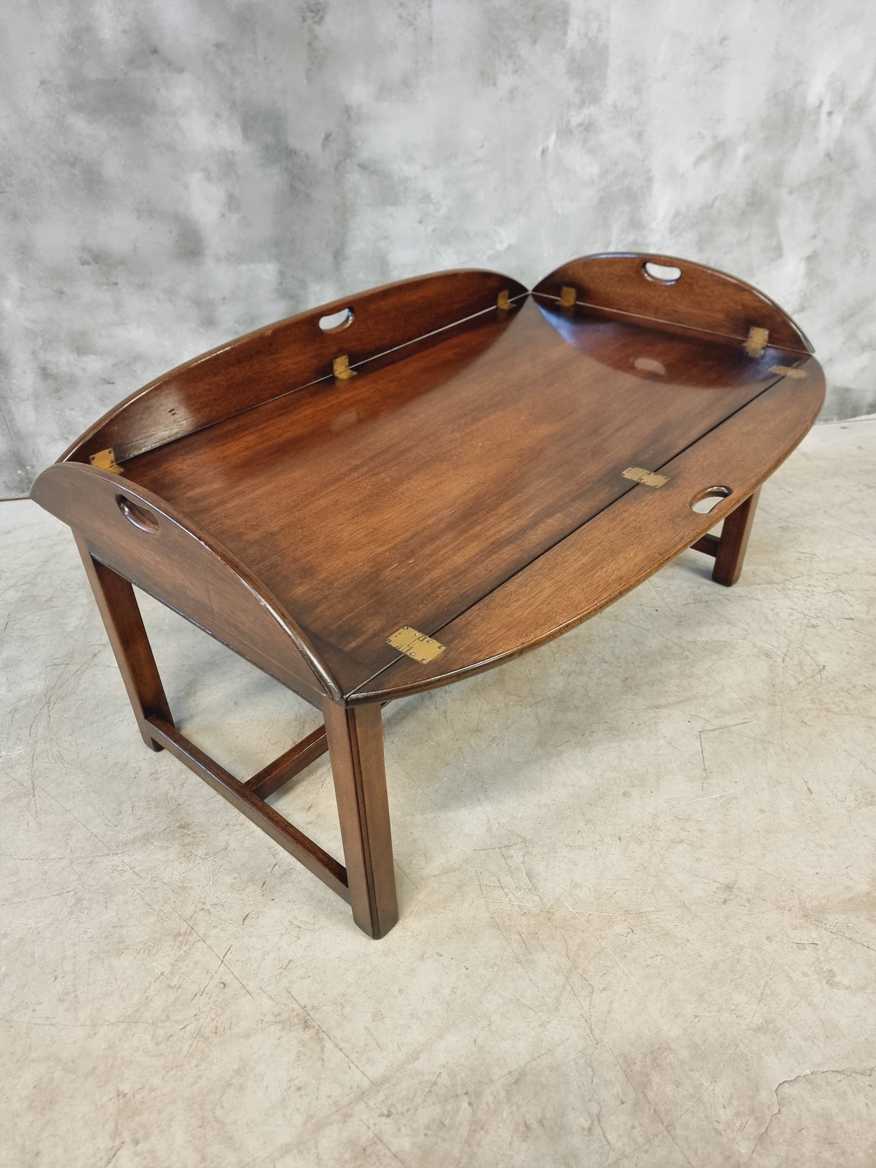 Vintage mahogany butler coffee table 90 x 145 cm