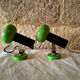Pair of green eyeball sconces 1960