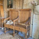 Old church bench