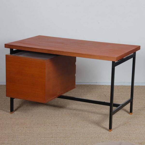 Vintage teak desk by Pierre Guariche from the 1960s