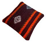 Vintage turkish kilim cushion cover , 40 x 40 cm