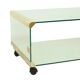Italian Glass Coffee Table Gallotti & Radice Vintage Design 100cm