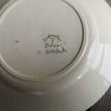 Set of 5 small old plates signed Badonviller