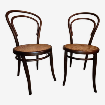 Paire de chaises de bistrot n°18 Jacob et Josef Kohn Vienne 1890