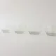 Scandinavian Style Textured Glass Dessert Bowls, 1960's
