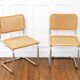 2 chaises Cesca B32 Marcel Breuer - Cannage assises refait