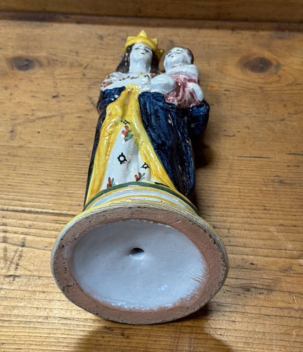 Saint Marie en faience bretonne fin XIXème