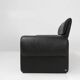 Iconic black leather DS-2011 sofa by De Sede, Switzerland ca. 1980