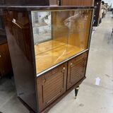 Vintage 60's mahogany display case