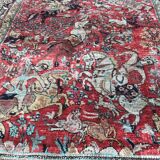 Vintage Persian Ghoum 108 X 164 CM hand made silk carpets