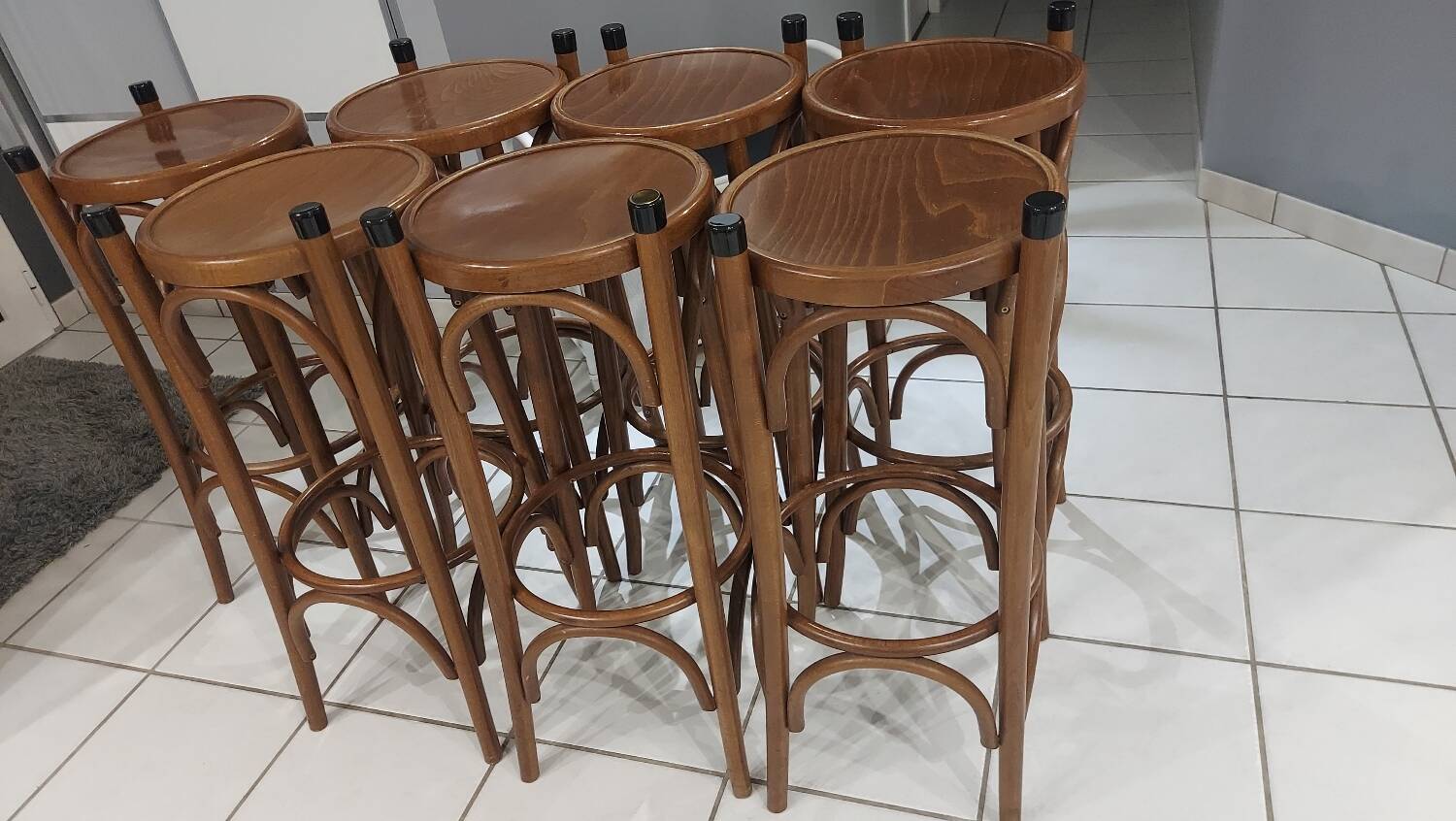 Suite of 7 Bistro Bar Stools