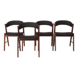 Lot de 6 chaises de salle à manger danoises en teck par Korup Stolefabrik – Milieu des années 1960