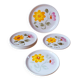Flowery plates Sarreguemines, 1960.