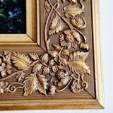 Huile sur bois maison anglaise