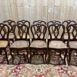 Série de 10 chaises époque Louis Philippe Cannees