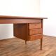 Mid-Century Danish Teak Desk by Gunnar Nielsen for Tibergaard, 1960s.