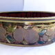 XXL dish in eggplant sandstone adorned with fruit