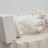 David head in white plaster