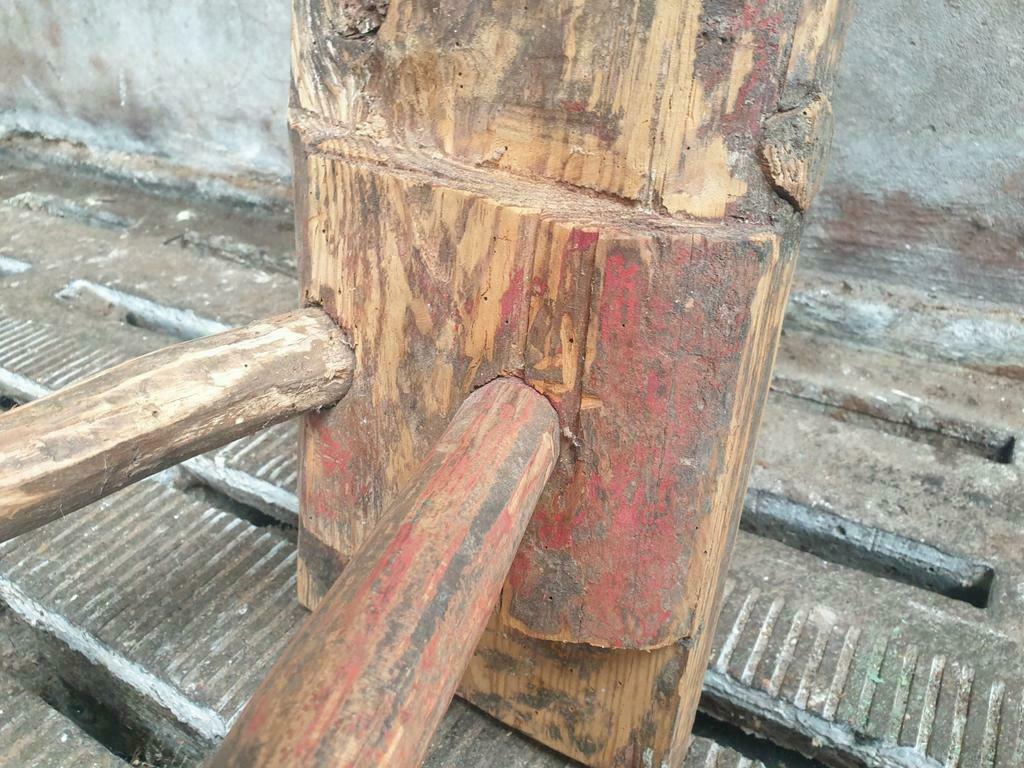 Wooden bench