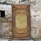 70s wool rug handwoven