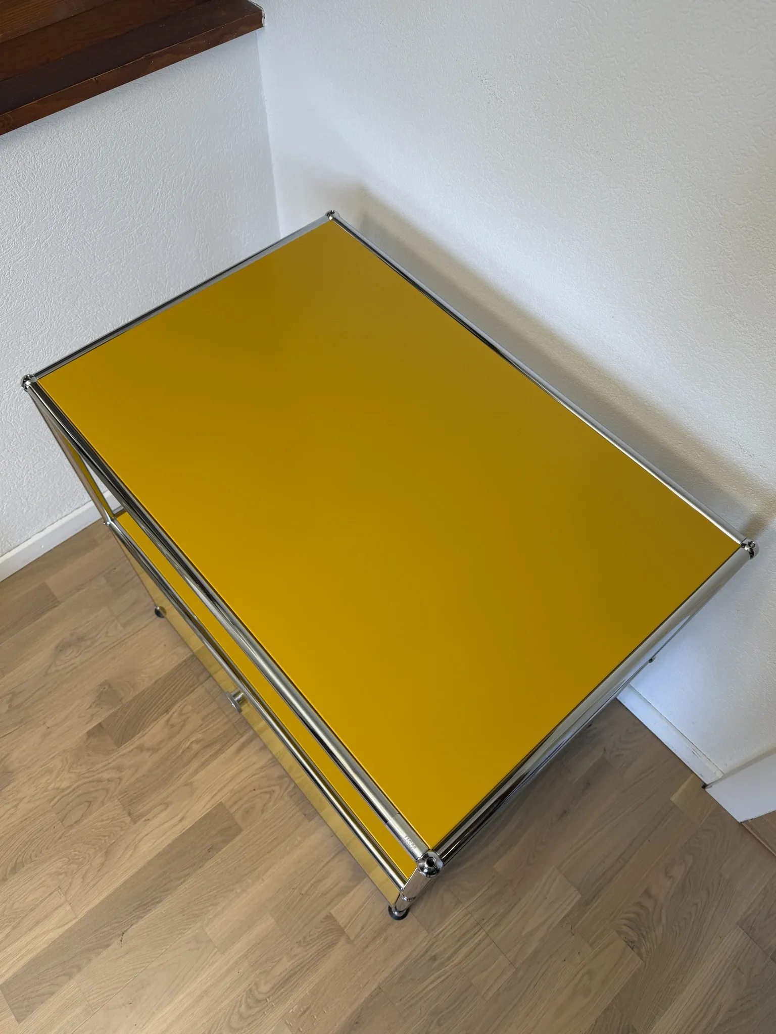 USM Haller commode in Gold Yellow