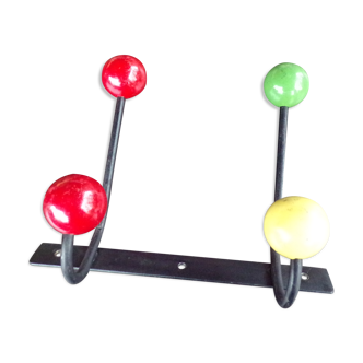 Vintage wall coat rack