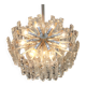 Large frosted glass chandelier from Murano by Kalmar, Austria, 1960s.